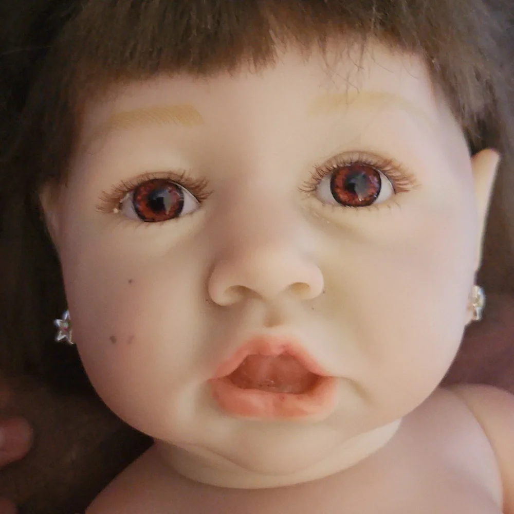 Reborn HOOMAI 3-44 Realistic Baby Doll with Brown Hair